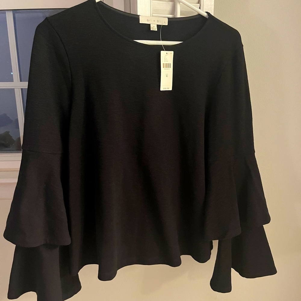 NWT Black Anthropologie top